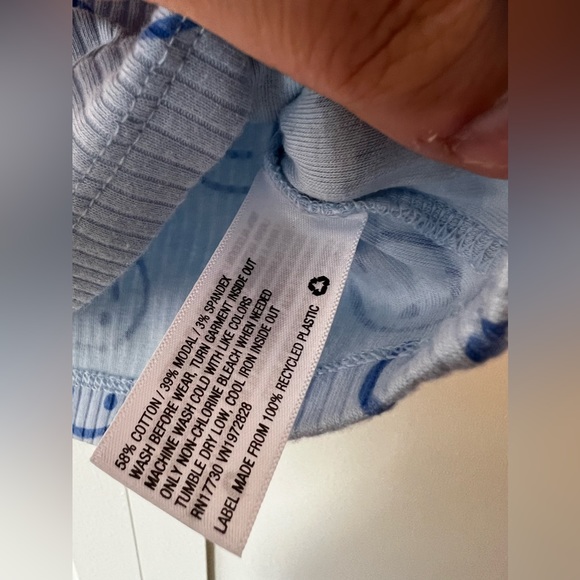 Cat & Jack ribbed smiley face 2 piece set t shirt with bloomers, size 3-6 months - Picture 8 of 12